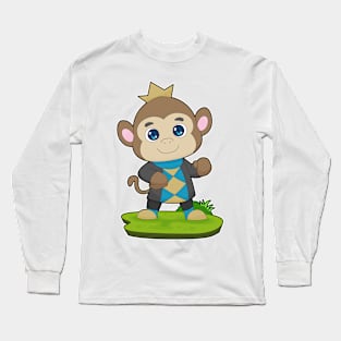 Monkey Prince Crown Long Sleeve T-Shirt